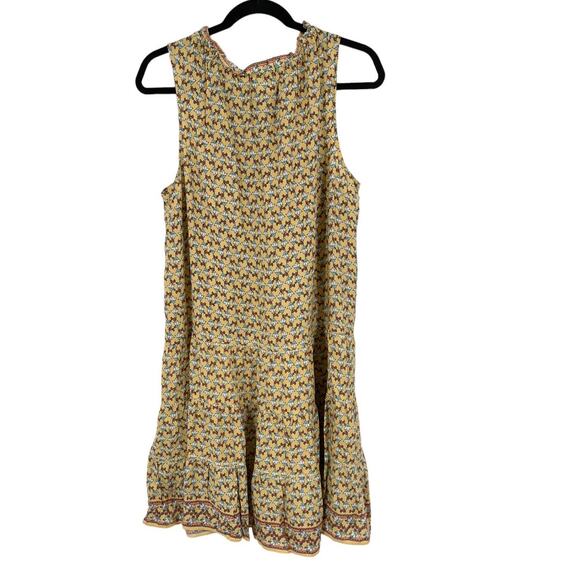 Max Studio dress Tie Neck sleeveless printed tiered X-Large XL - Picture 4 of 5